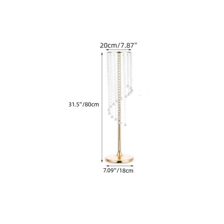 Golden Iron Wedding Flower Stand Ornament for Hotel and Home Decor