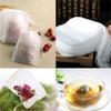 100PCS Disposable Tea Bags Non-woven Fabrics Tea Infuser Drawstring Heal Seal Filter Paper Herb Loose Strainer