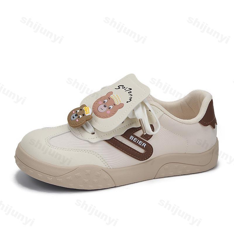 Casual Women's Shoes 2025 Autumn Fashion Cute Breathable Lace Up Flats Lightweight Comfortable Outdoor Non Slip Vulcanized Shoes