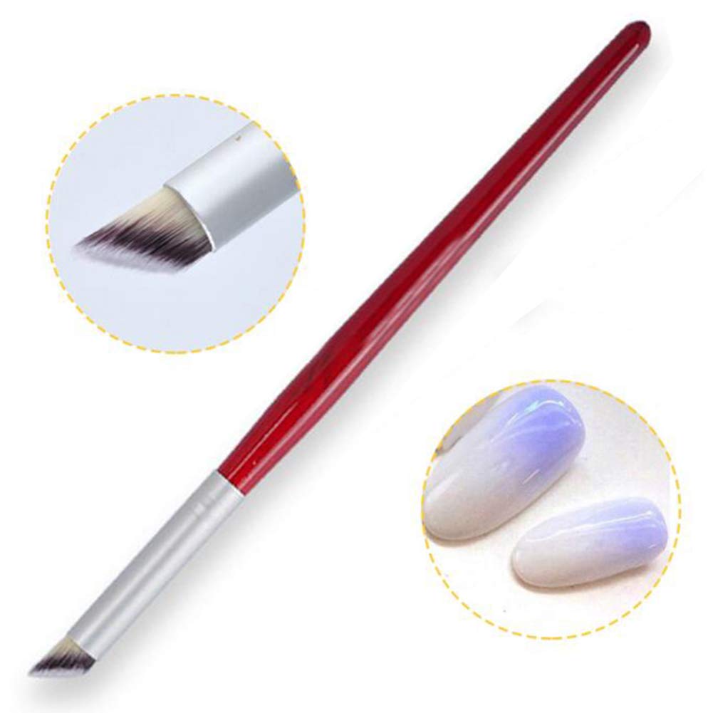 

LINMANDA Nail Gradient Brush With Red Wooden Handle Nail Drawing Brush Painting Pen Ombre Nail Brush For Nails Art Omre Brush