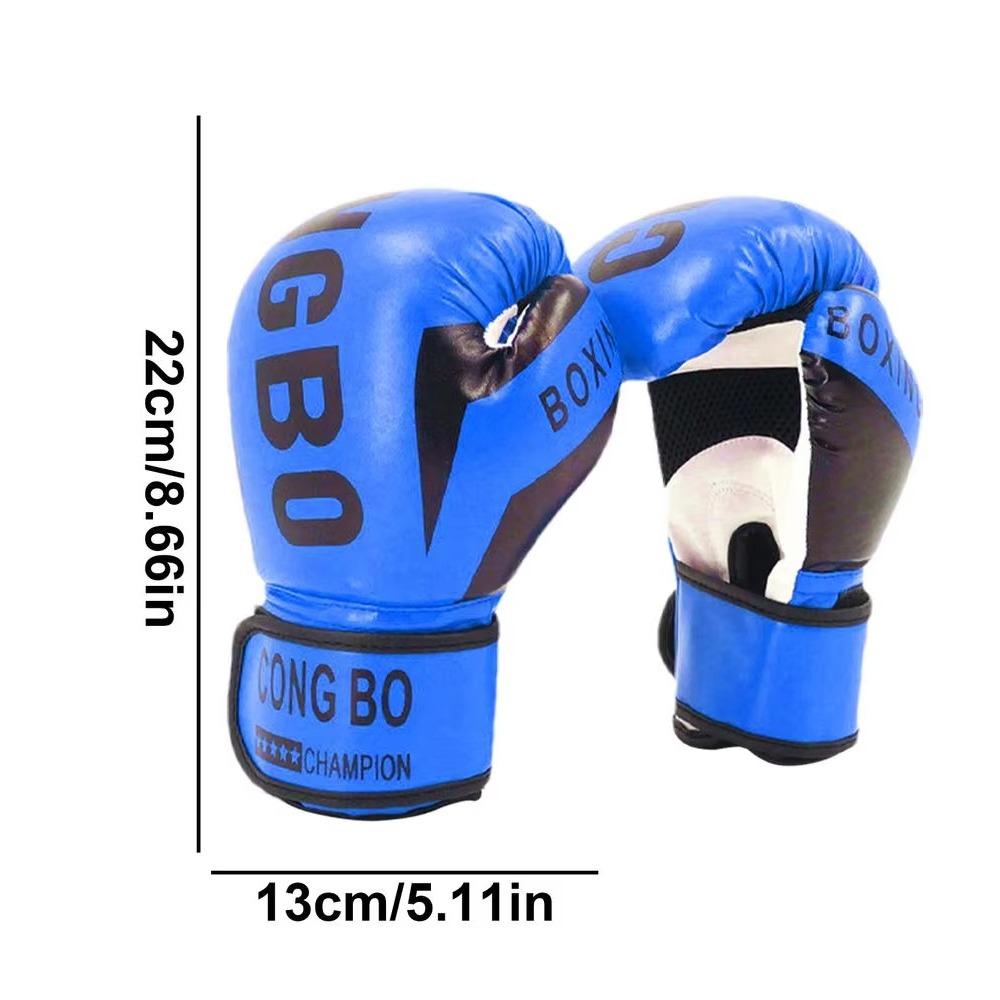 1Pair PU Leather Child Punching Gloves Breathable Training Gloves Kids Boxing Gloves  for Children