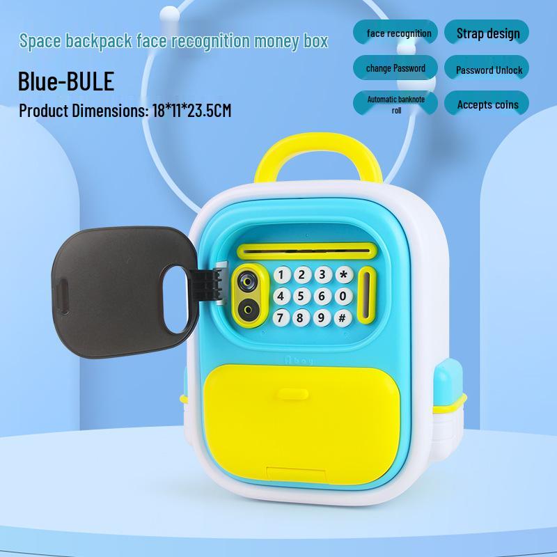 

Kids Creative Piggy Bank: Face Recognition Backpack with Password Lock
