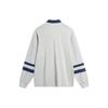 Li-Ning Weekend Youth Sports Fashion Series American Retro Letter Print Casual Polo Shirt Unisex Polo Shirts Flower-Gray Light-Smoke-Gray AWDU787-1