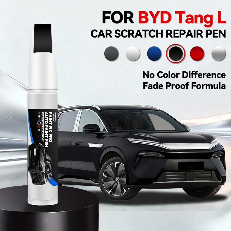 For BYD Tang L Paint Repair Pen Touch Up Scratch Remover DIY Auto Accessories Black White Gray Silver Blue Red