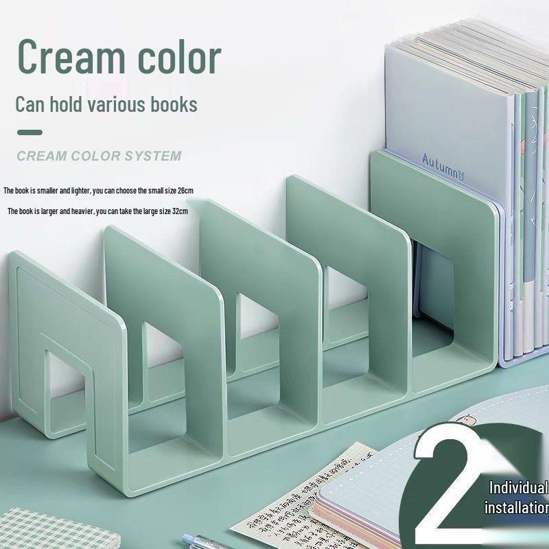 Plastic Desktop Book Stand Storage Rack