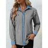IHUASU Women's Fashion Casual Long Sleeve POLO Neck Blouses & Shirts