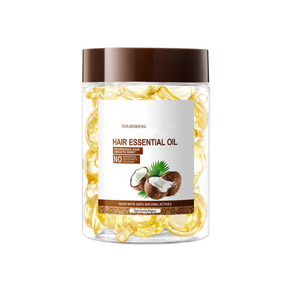 Olej Vyživující Hladký Péče o Vlasy Olejová Kapsle Jemný Kondicionér 1ml