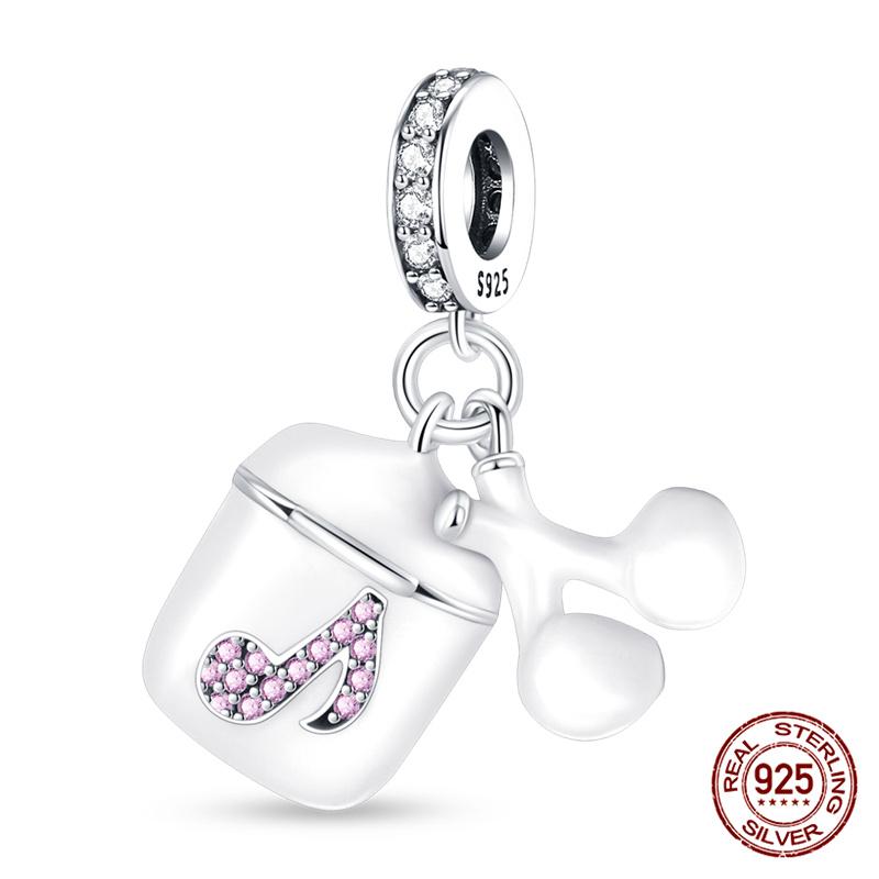100 Copper Bluetooth Headset Charm Bead Charms Beaded Compatible With Authentic Bracelets Do It Yourself Jewellery Making Women Gifts