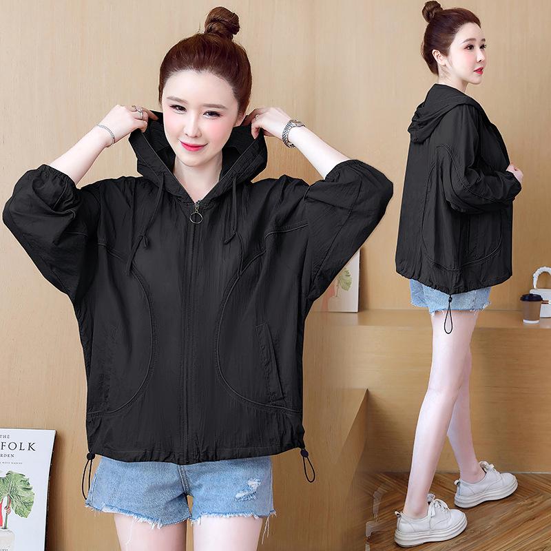 Women's Sun Protection Clothing 2024: Anti-UV, Loose Fit, Long-Sleeve, Breathable, Korean Style.