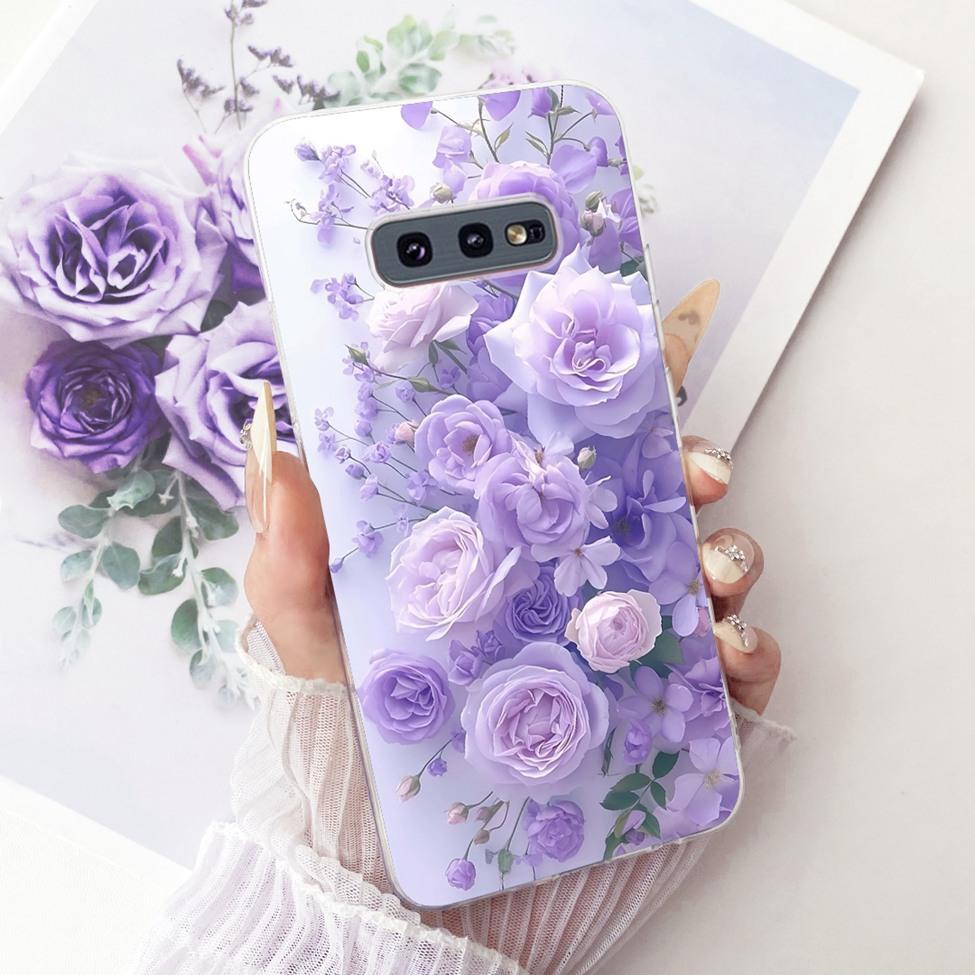 5.8'' Cover For Samsung S10e Case SM-G970F Clear Cute Kawaii Fashion Butterfly Funny Painted Casing For Samsung Galaxy S10e