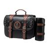 Large Capacity Motorcycle Saddlebags PU Leather Waterproof Side Bag Vintage Style Side Bag for Bike  Enthusiasts