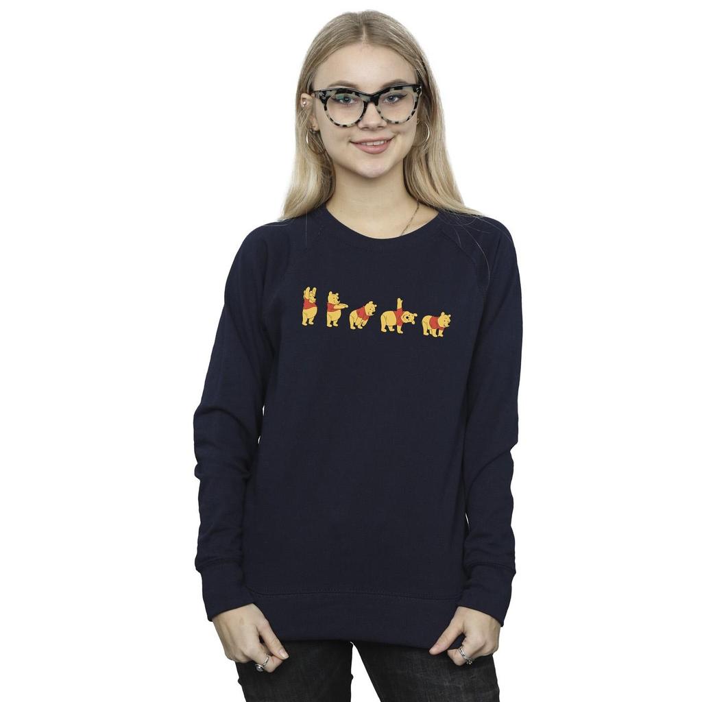 Disney Womens/Ladies Winnie The Pooh Stretching Sweatshirt