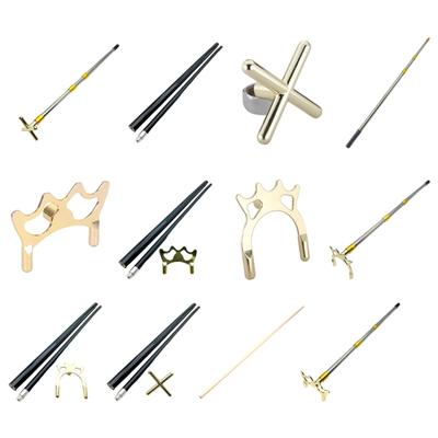 Quick Assembly Billiards Cue Stick Holder Double Fork Professional Training Billiard Bridge Head for Indoor Outdoor Use