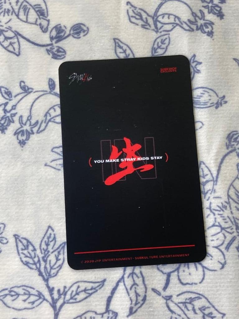 [USED] Stray Kids Reno INsei subk shop SKIZ trading cards