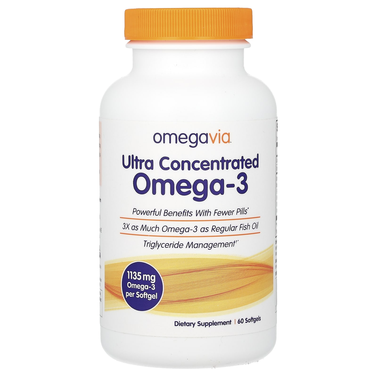 

Highly concentrated Omega 3, 1,135 mg, 60 softgels