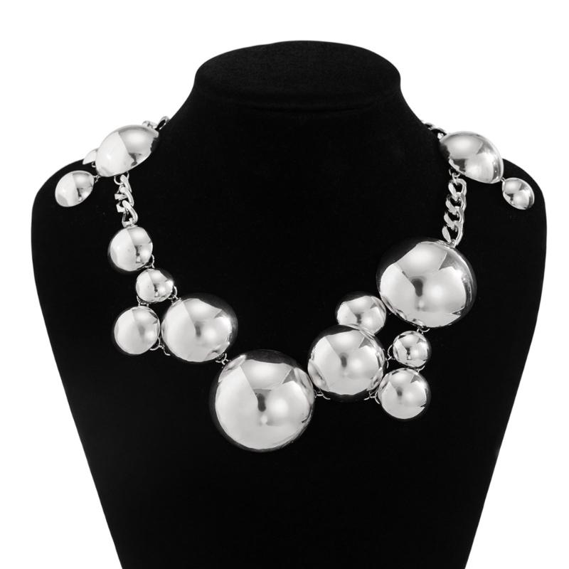 Elegant Metal Pendant Necklace Bracelet Stylish Round Pendant Necklace Unique Wristband Adornment Perfect For Gifting