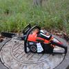 Mu An MA-YJ205 High-Power Gasoline Chainsaw, Two-Stroke Motorcycle Style for Steel Cutting and Logging.
