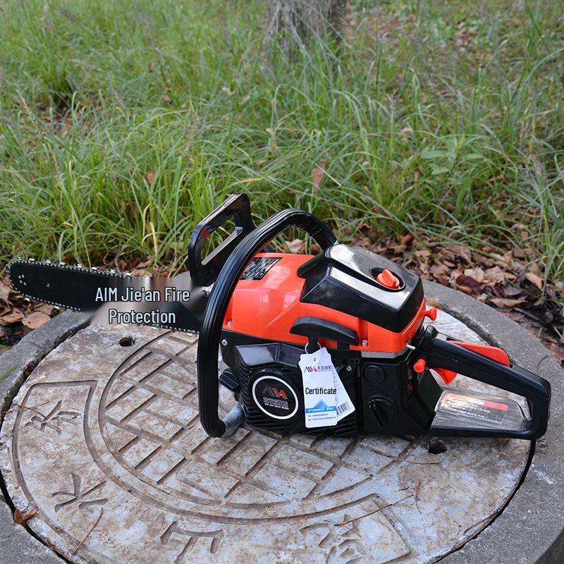 Mu An MA-YJ205 High-Power Gasoline Chainsaw, Two-Stroke Motorcycle Style for Steel Cutting and Logging.