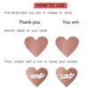 300Pcs Round Heart Laser Scratch Off Stickers Surprise Labels Secret Code Cover Sticker Activity Card Self-Adhesive Sticker