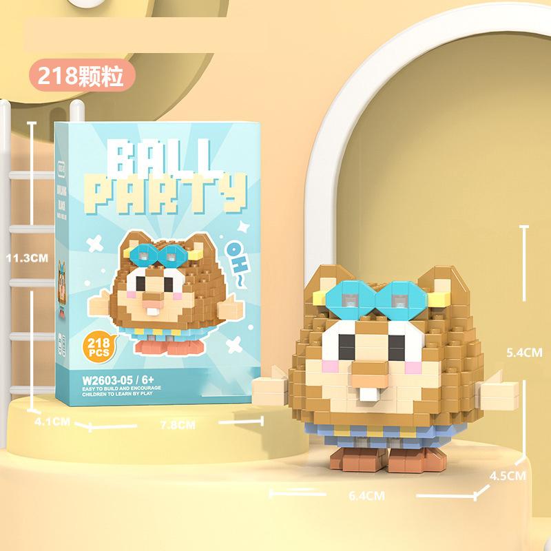 Penguin Constructor Micro Bricks Toys for Children 7 to 10 Year Cat Dog Construction Set for Girl Adults Reindeer Building Block