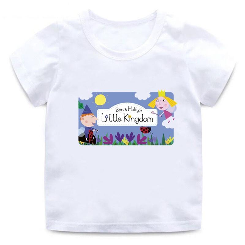 Ben And Holly Kingdom Cartoon Funny Cute Men Women Tee Adults Children Boy Gril Top O Neck Kids Parent Child Cotton Tshirt