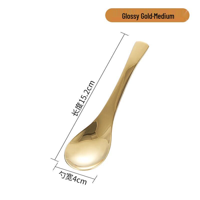 

ZISIZ 304 Stainless Steel Korean Style Soup Spoons (6-Pack)