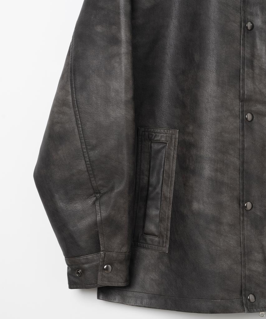 Millo Archive Vintage Shearling Middle Leather Jacket [Espresso]
