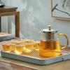 ZISIZ Glass Teapot for Home and Commercial Use