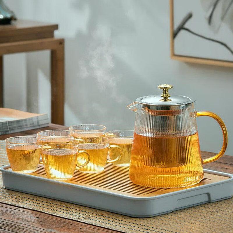 ZISIZ Glass Teapot for Home and Commercial Use