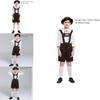 Authentic Children's German Oktoberfest Outfit With Hat For Halloween And Cosplay