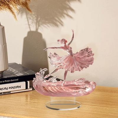 1pcs2D Flat Printing Ballet Dancing Girl Desktop Decoration Ornament, a Great Gift for Girls with Dance Dreams