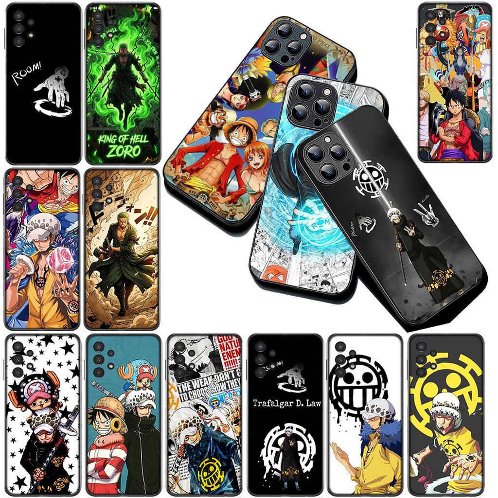 Cover for Apple iPhone 17 16 14 15 Plus Pro Max 16E ProMax + 15Plus 15+ 16+ Phone Case Zoro Trafalgar Water Law One Piece Luffy