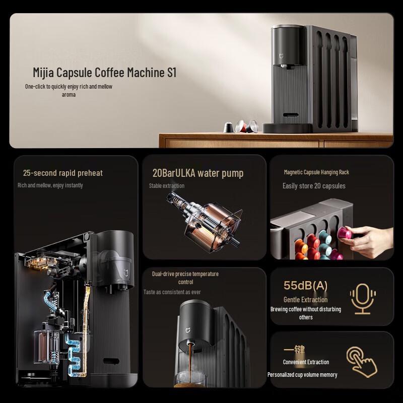 Xiaomi MI S1 Capsule Coffee Machine CN plug (adapter included)
