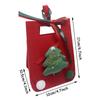 1pc Christmas Apple Non-woven Bag 3D Santa Claus Doll Xmas Tree Ornament Candy New Year Gifts Packaging Boxes Party Supplies