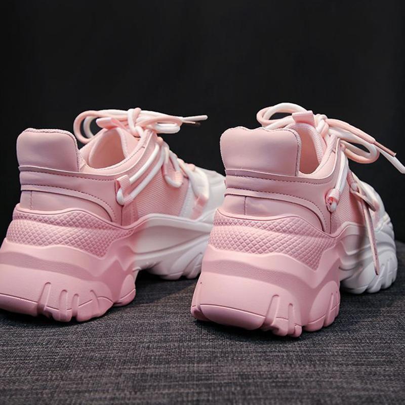 Women's Shoes Casual Shoes Spring Sneakers Platform Women Shoes Tennis Fashion Thick Sole Roses Trainers Increased