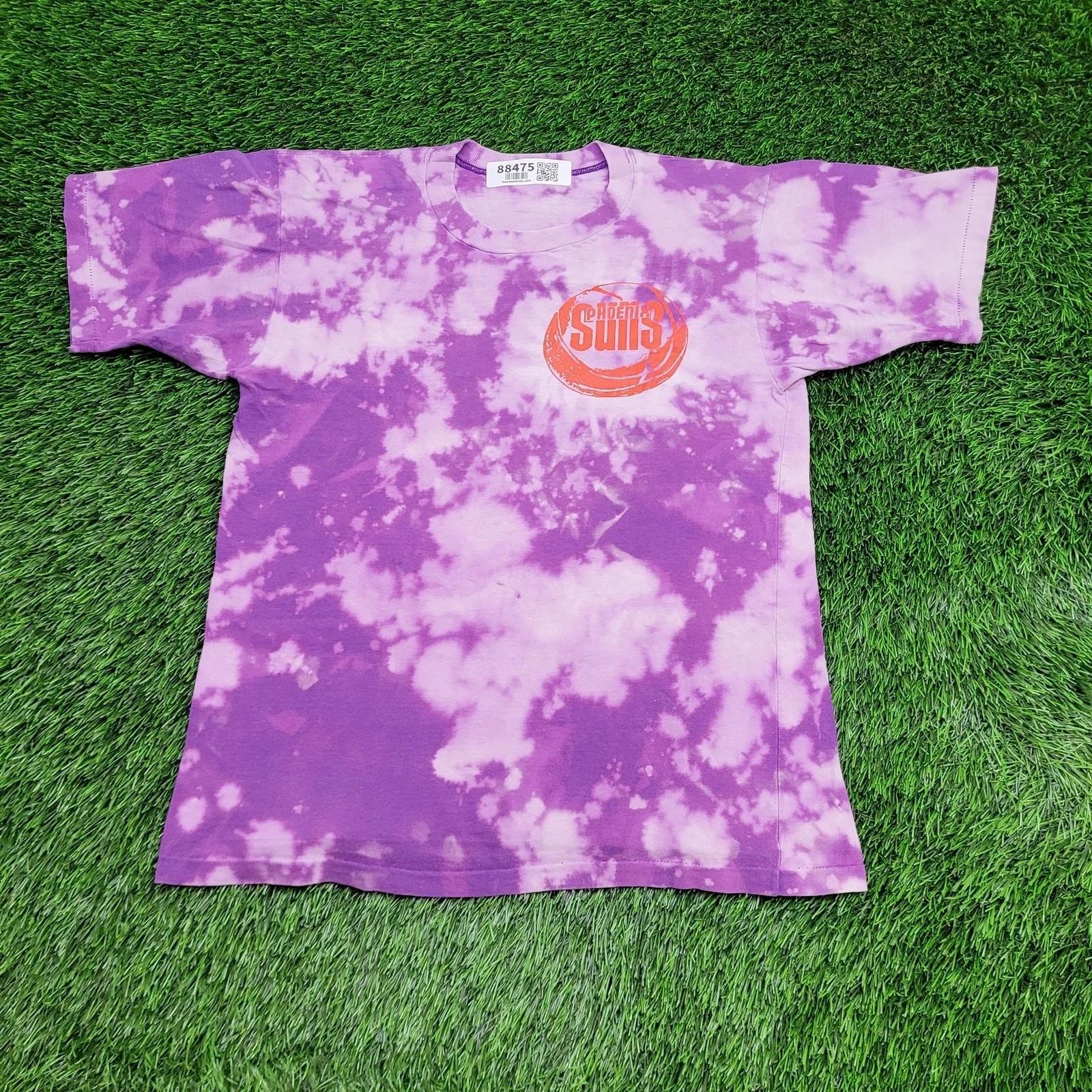 

Vintage 90s Phoenix Suns Tie-Dye Shirt S/M 19x24 Purple Made in USA 4XL