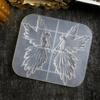 Handmade Crystal Epoxy Resin Mold Creative Diy Girl with Flute Angel Mirror Shiny Silicone Mould Crafts Ornaments Casting Tool