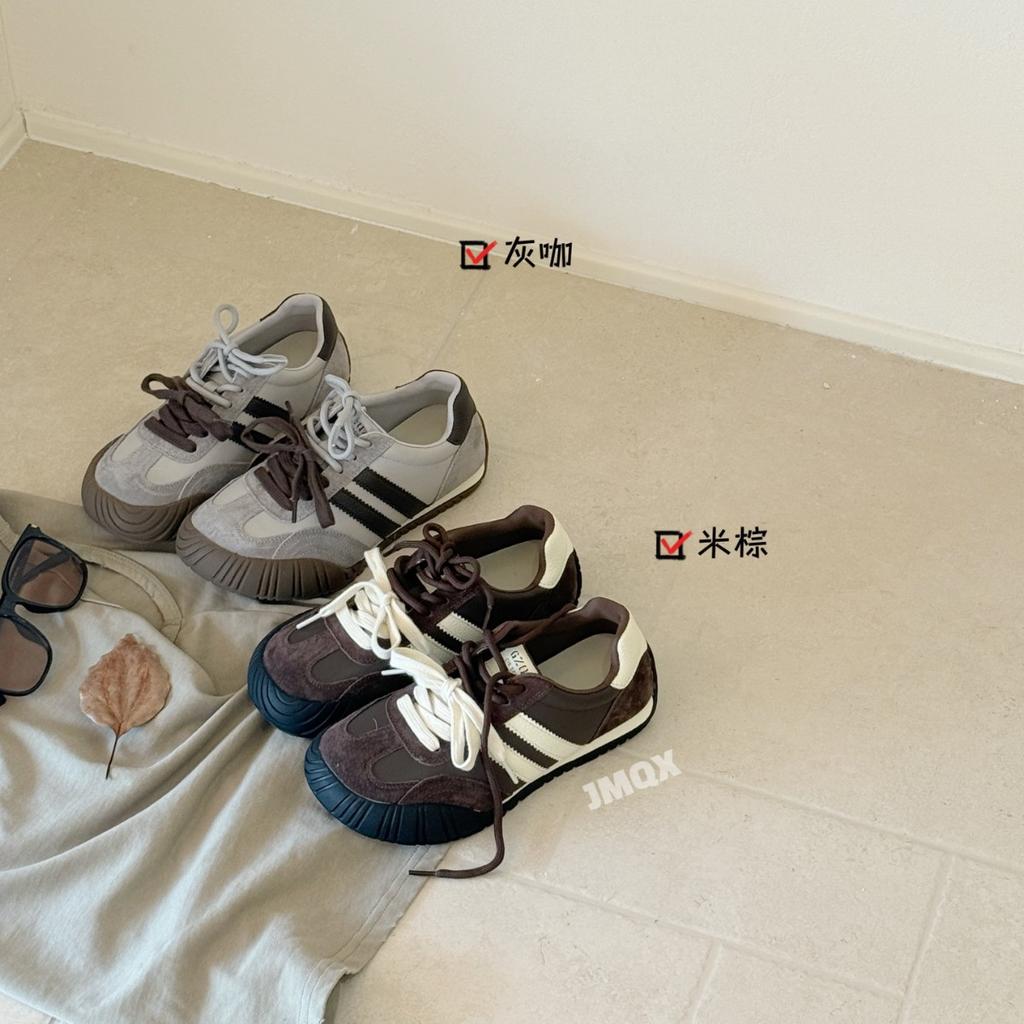 2025 jesień nowe retro podwyższenie wewnętrzne Merad sznurowane kapibara duża głowa niemieckie buty treningowe codzienne buty deskorolkowe damskie