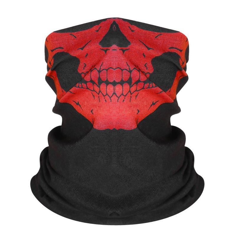 1PC Breathable Mask Skull Mask Seamless Balaclava Hat Headwear Scarf,Halloween Cycling Face Mask