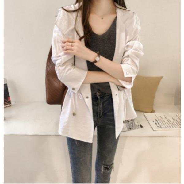 Early Autumn Women's Loose Hooded Windbreaker Women's Mid To Long Casual Long Sleeved Cardigan Jacket