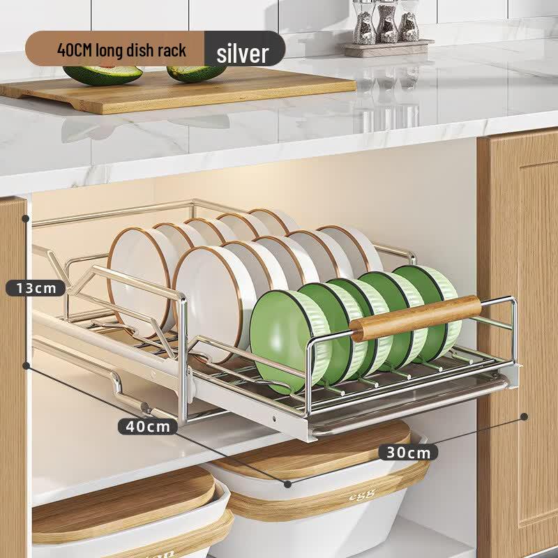 

Yipan Nordic Style Pull-Out Dish Organizer