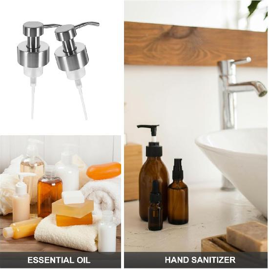 2pcs Foam Soap Dispenser Pump for Soap Dispenser Lotion Bottle Pump Replacement Head for Lotion Bottle Shampoo Dispenser Head Shampoo Stainless Steel