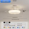 2025 Modern Silent Ceiling Fan with Integrated Light for Bedroom or Restaurant