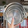 New Double Handles Stainless Steel Colander Fine Mesh Drain Tool Flour Sieve Oil Draining Oil Filter Cooking Utensil
