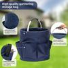 Portable Beach Organizer Foldable Cleaning Bucket Lightweight Oxford Picnic Basket for Travel Camping Bath Multi-Purpose Storage Bag for Tools