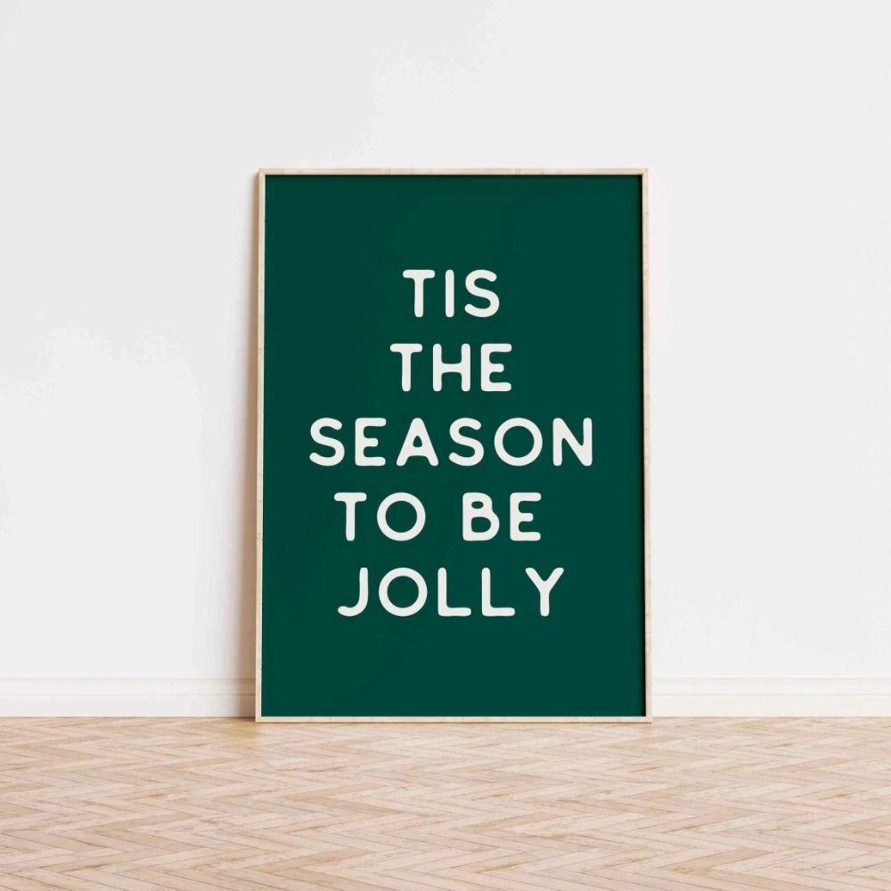 Vintage Christmas Metal Wall Decoration, Holiday Sticker Sign