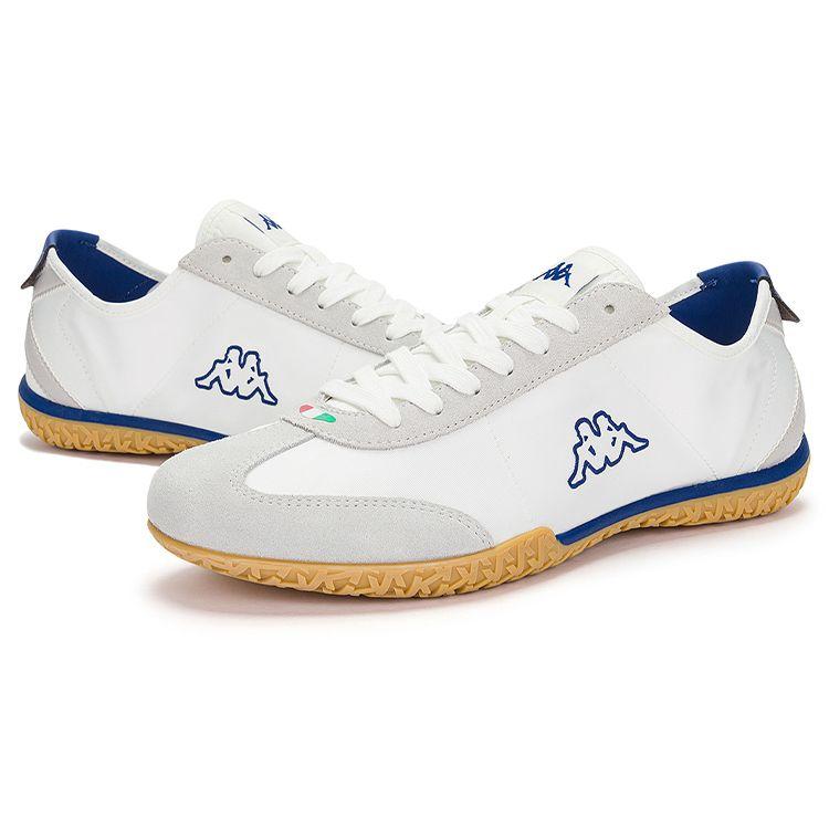 Kappa Fabric Synthetic Leather Sports Lightweight Travel Shoes Unisex Sneakers White Blue K0DX5BB02-012A