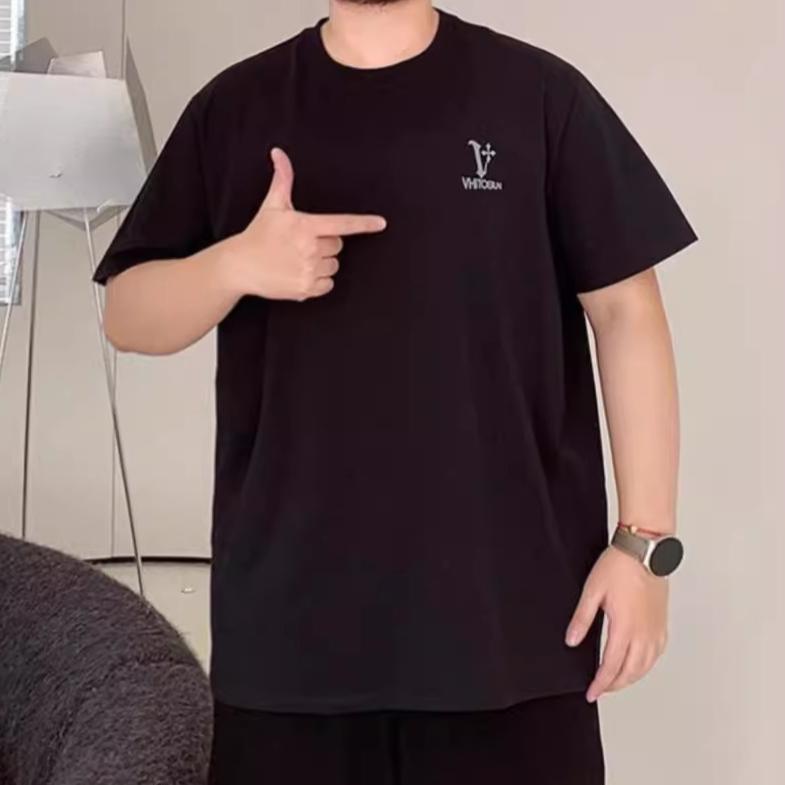 Alphabet Trend Printed Breathable Moisture Transferring Men's Loose Fit T-Shirt - Wrinkle Resistant Casual Sports Short Sleeve Shirt