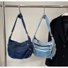 Denim Casual Zipper Pocket Underarm Bag Locomotive Bag New Autumn and Winter Multi-pocket Shoulder Messenger Bag
