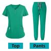 Unisex Medical Uniforms For V-Neck Nurse Scurbs Set Women Hospital Doctor Workwear Oral Dental Surgery Work Uniform Short Sleeve